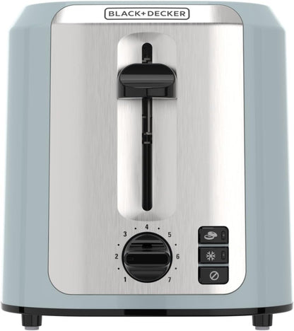 BLACK+DECKER 2-Slice Toaster with Extra-Wide Slots, Surf Spray | Extra-Wide Toaster with 7 Shade Settings, Bagel Mode, Frozen Function and Removable Crumb Tray.1