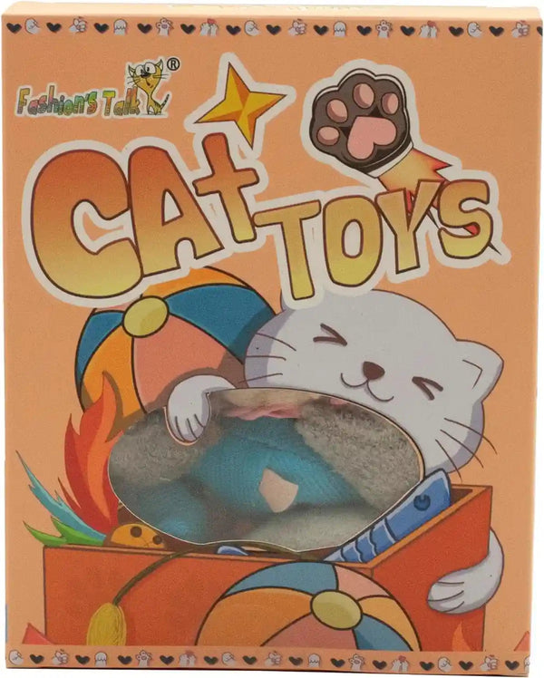 Fashion'S Talk Cat Mice Toy 18-Pack Plush Catnip-Filled Mice Toys for Indoor Cats - Realistic Design, 9 Assorted Colors, 2 of Each, Value Pack7