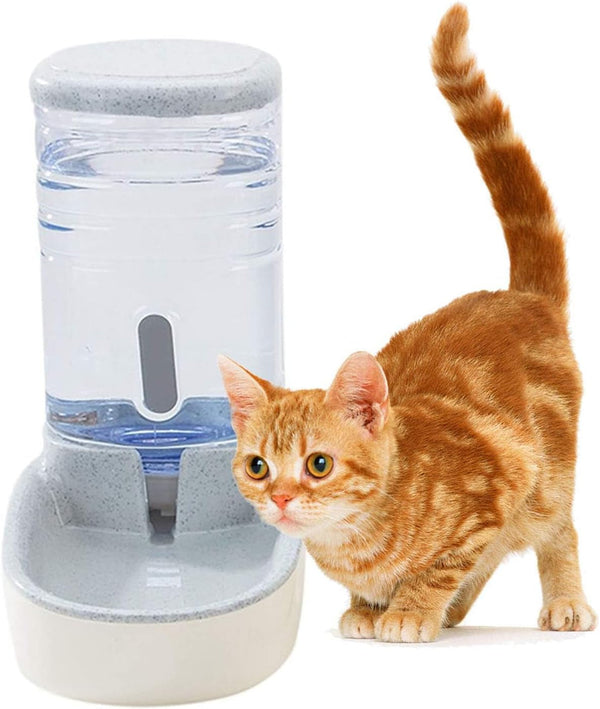 Kathson Automatic Cats Water Dispenser 1 Gallon Gravity Dogs Water Station Feeder Large Capacity Pet Drinking Bowls for Kitten Puppy1