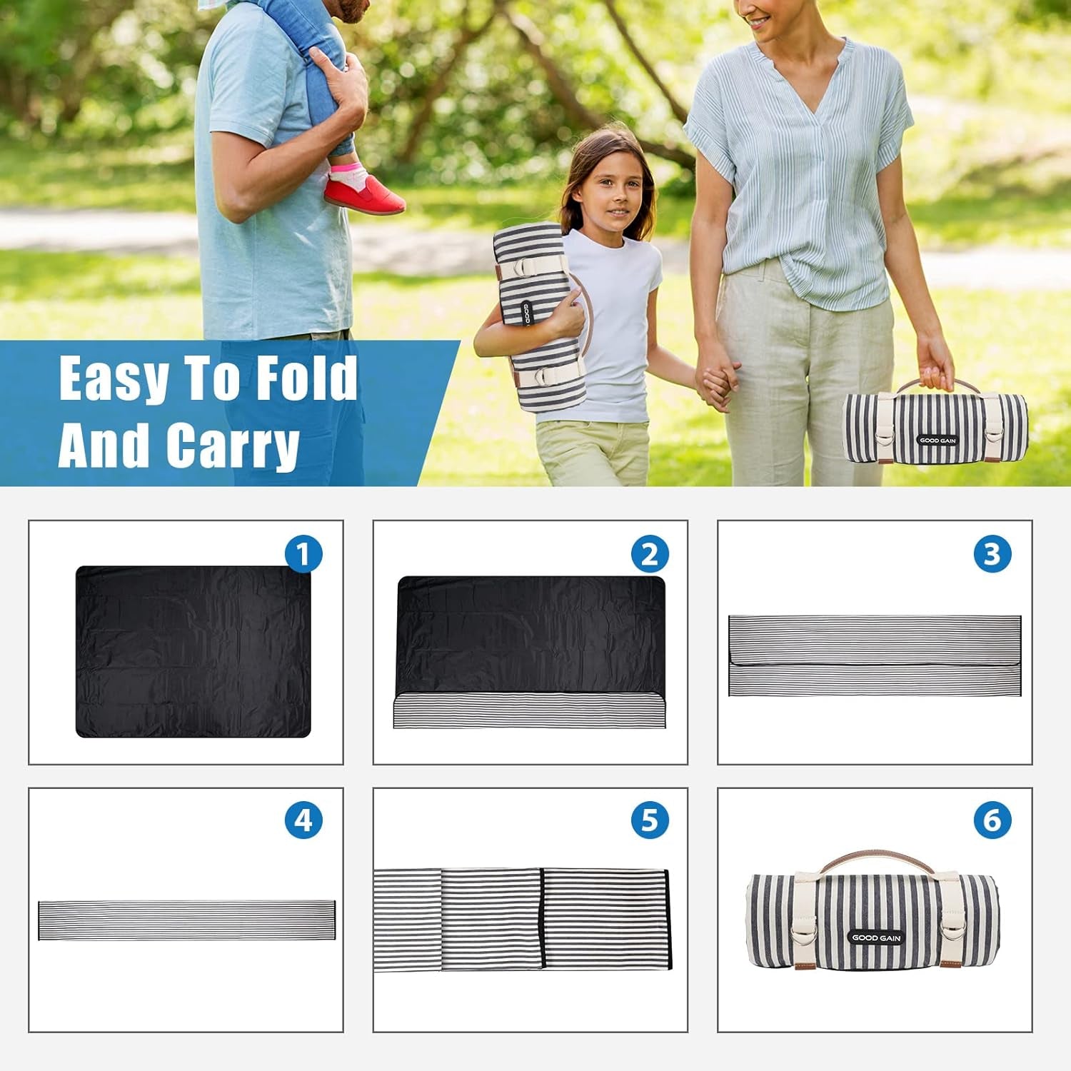 waterproof-picnic-blanket-portable-with-carry-strap-for-beach-mat-or-family-outdoor-camping-party-navy-blue
