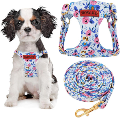 No Pull Dog Harness & Leash Set, Adjustable Xx-Small, Pink Daisy, Fashionable, Cute, Stylish, Escape Proof, Includes Leash10