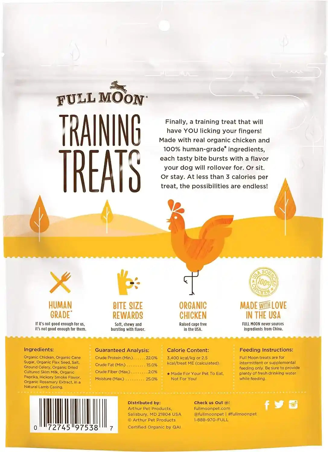 full-moon-usda-organic-chicken-training-treats-healthy-all-natural-dog-treats-human-grade-175-treats-6-ounce-pack-of-1-organic-chicken-human-grade-no-corn-no-wheat-no-soy-glycerin-free-made-in-the-usa