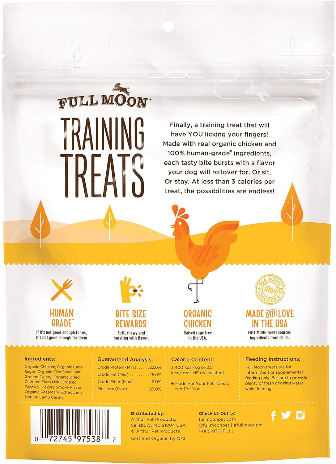 full-moon-usda-organic-chicken-training-treats-healthy-all-natural-dog-treats-human-grade-175-treats-6-ounce-pack-of-1-organic-chicken-human-grade-no-corn-no-wheat-no-soy-glycerin-free-made-in-the-usa