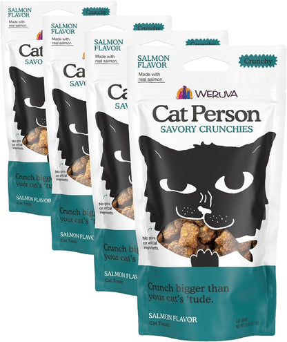 Cat Person, Chicken Savory Crunchies Cat Treats, 2Oz Bag8