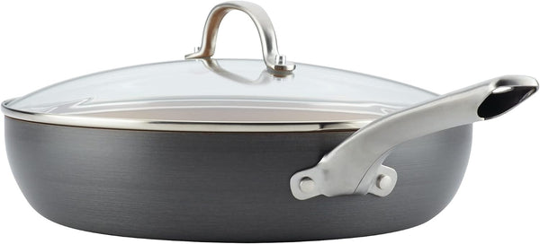 Curry Kitchenware  Curry Home Collection Hard Anodized Nonstick Cookware Pots and Pans Set, 9 Piece, Charcoal Gray7