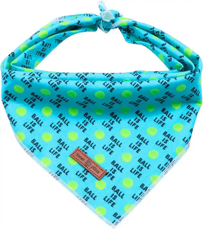 Lionet Paws Dog Bandana for Small Medium Large Dogs, Cat Kerchief Blue DOIT, Triangle Bibs Scarf for Girl or Boy10