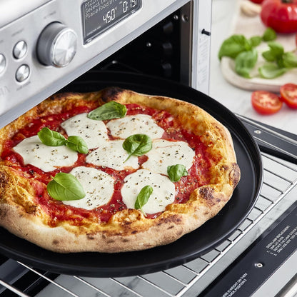 13-In-1 Elite Countertop Convection Oven and Air Fryer, PFOA and Pfas-Free Ceramic Tray and Pizza Pan, Adjustable Racks, Multifunction Presets, Toaster, Bake Broil Roast, Stainless Steel2