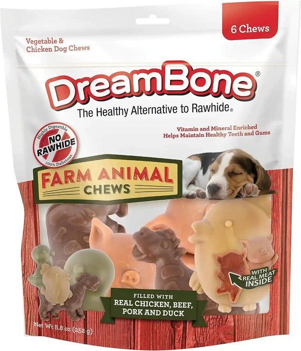Dreambone Chicken Dinochews Dog Treats, Daily Rawhide-Free Chew, Digests Safely and Completely, with Real Protein, Chicken and Veggies, 14 Count12