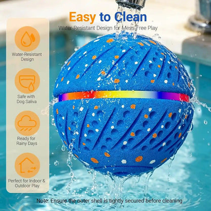 Interactive Dog Ball Toy for Small Medium Dogs – Automatic Rolling, Bouncing & Moving Dog Toy with LED Lights, 2-In-1 Fetch Toy, Durable E-TPU, USB Rechargeable (2.8” Blue)5