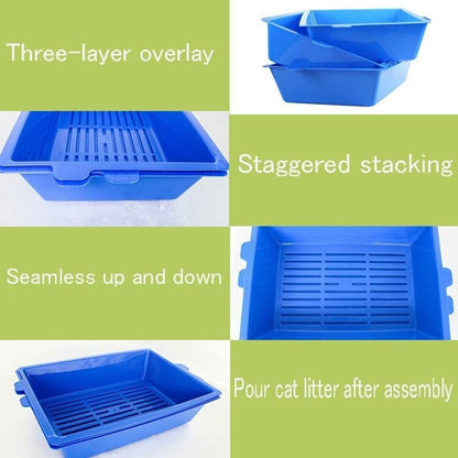 Dog Potty Training Toilet ﻿ Cat Toilet Bedpan Plastic Litter Box with Tray Rabbit Pee for Cats Pad Pet Trainer4