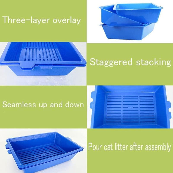 Dog Potty Training Toilet ﻿ Cat Toilet Bedpan Plastic Litter Box with Tray Rabbit Pee for Cats Pad Pet Trainer4