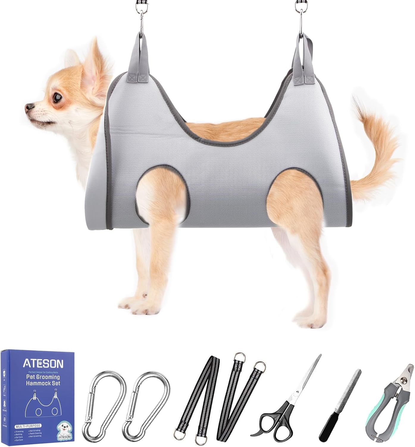 ateson-pet-grooming-hammock-with-nail-clippers-nail-trimmers-grooming-scissors-dog-grooming-harness-for-nail-trimming-pet-grooming-sling-helper