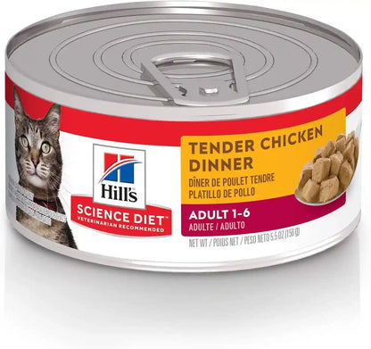 Hill'S Science Diet Adult 1-6 Wet Cat Food Variety Pack | #1 Veterinarian Recommended, Savory Entrée Turkey & Liver, Chicken, and Turkey, 5.5 Oz. Cans, 12-Pack13