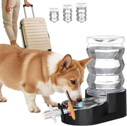 RIZZARI 8L Gravity Dog Water Dispenser: Stainless Steel Bowl Anti-Splash | Wide Mouth Easy Cleaning/ Dishwasher Safe/No Electricity Needed/ Filtered Fresh Water / Multi-Pet Homes17