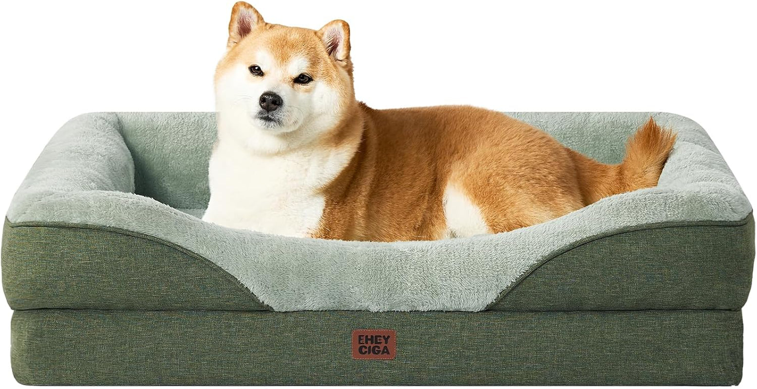 eheyciga-orthopedic-xl-dog-bed-for-large-sized-dog-42x30-inch-extra-large-memory-foam-dog-couch-bed-with-sides-waterproof-liner-washable-removable-cover-bolster-pet-sofa-grey