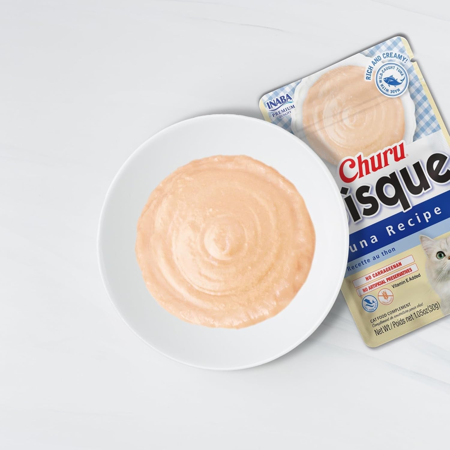 inaba-churu-bisque-indoor-care-for-hairball-control-for-cats-creamy-lickable-puree-side-dish-with-vitamin-e-1-05-ounce-pouch-15-pouch-tuna-recipe