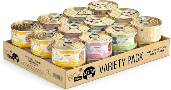 Weruva Kitten, Fur Baby Favorites Variety Pack, 3Oz Can (Pack of 12)19