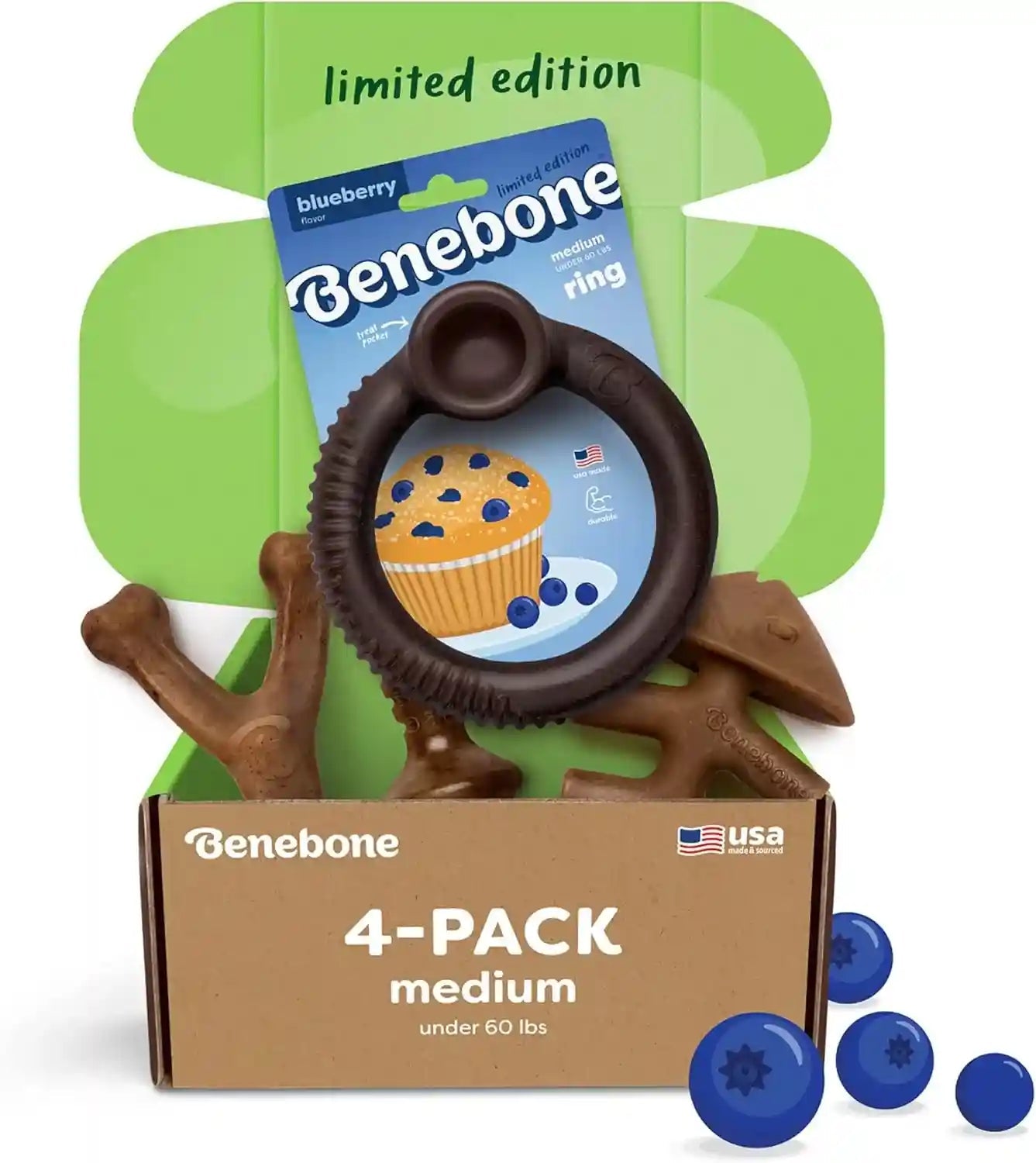 benebone-small-4-pack-dog-toys-for-aggressive-chewers-under-30-lbs