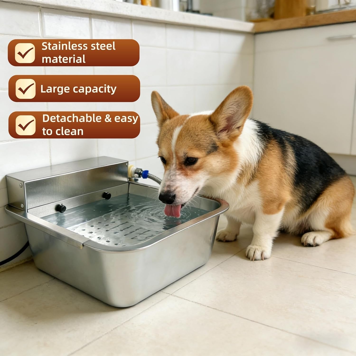 automatic-dog-water-dispenser-3-gallon-stainless-steel-outdoor-drinking-bowl-for-large-dogs-self-filling-water-bowl-with-a-filter-design-to-filter-large-debris11l-b