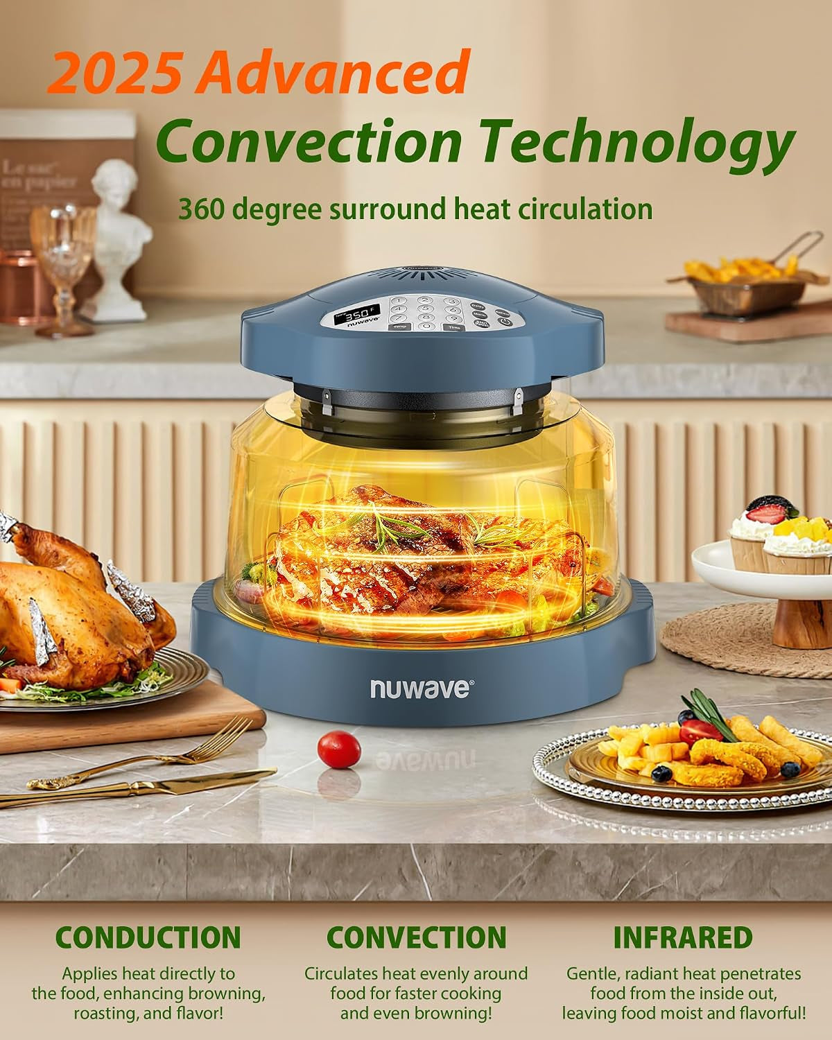 pro-plus-2-infra-red-oven-countertop-convection-360-surround-heat-2025-advanced-convection-no-defrosting-or-preheating-cook-fresh-or-frozen-durable-power-dome-100-presets-50-memory