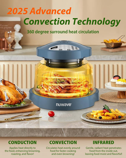 Pro plus 2 Infra-Red Oven, Countertop, Convection, 360 Surround Heat | 2025 Advanced Convection, No Defrosting or Preheating, Cook Fresh or Frozen, Durable Power Dome, 100 Presets & 50 Memory7