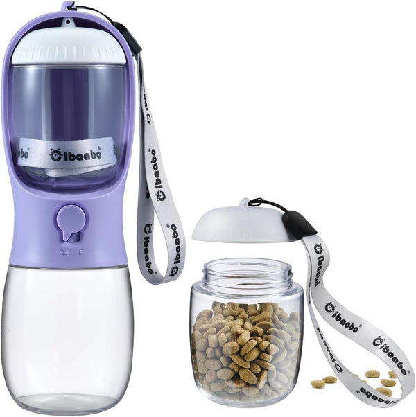 Cibaabo Dog Water Bottle Portable with Food Container & Filter for Travel | Feeding & Hydration | Travel Water Bowl | Portable Pet Dispenser | Dog Gifts | Puppy Essentials | for Hiking Camping Beach15
