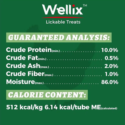 Wellix Lickable Cat Treats Grain-Free Chicken & Cat Grass Flavor (24 Count) | Low-Calorie Squeezable up Cat Treats with Cat Grass & FOS for Gentle Hairball Control, Digestive & Gut Health Support7