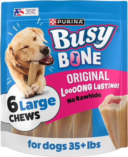 Purina Busy Bone Adult Dog Chew Bone Treats, Original - 10 Ct. Pouch16