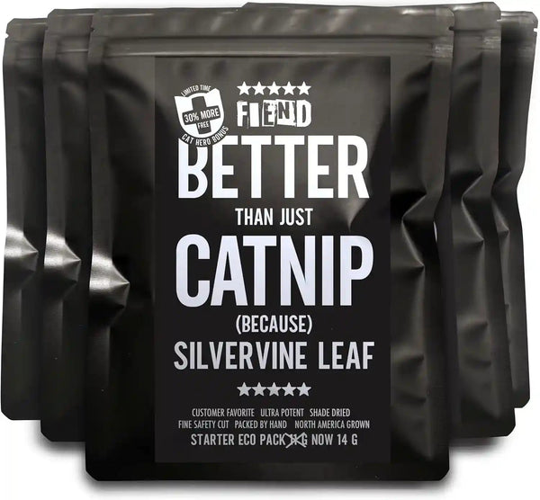Catnip + Silvervine Safety-Cut Fine Cat Nip + Silver Vine 1.5 Cup (1.8 Oz) | VEGAN Ultra Potent Bulk Rescue Pack - North American - Go Ahead, Create a Monster! Human Food Grade FIEND6