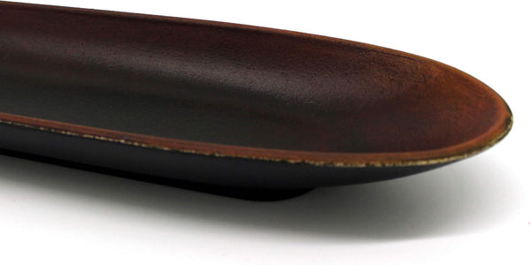 Primitives Oval Decorative Plate Wooden Candle Plate Rustic Treenware Home and Office Décor Art, 16 X 4-1/2 X 1-1/2 Inch3