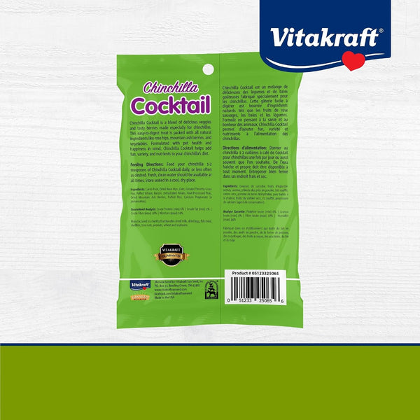 Vitakraft Cocktail Mixed Fruit Chinchilla Treat, 4.5 Oz7