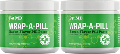 Pet MD Wrap a Pill Cheese & Bacon Flavor Pill Paste for Dogs - 4.2 Oz | Make a Pocket or Pouch to Hide Pills & Medication8