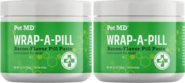 Pet MD Wrap a Pill Cheese & Bacon Flavor Pill Paste for Dogs - 4.2 Oz | Make a Pocket or Pouch to Hide Pills & Medication8