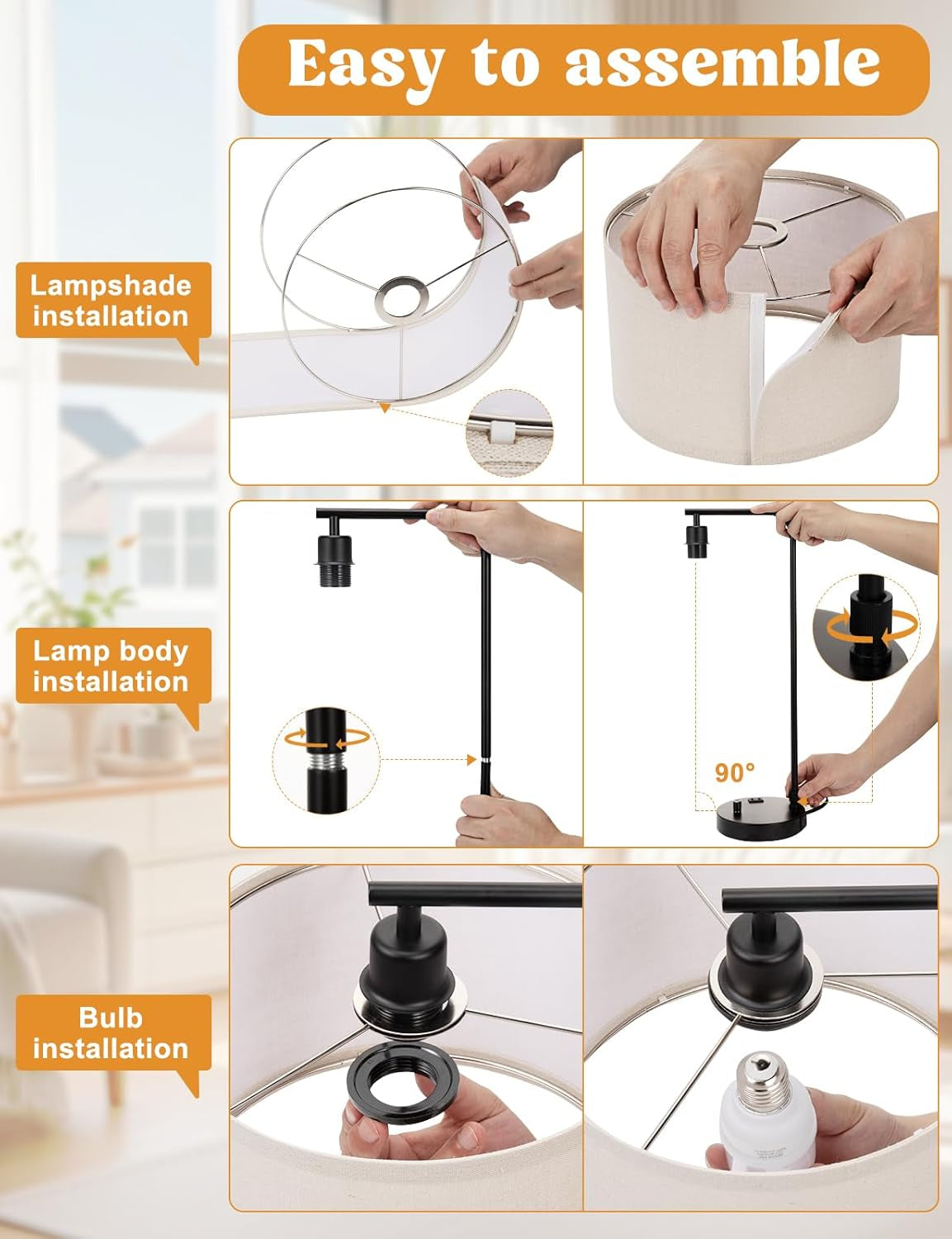 20-7-tall-table-lamp-with-usb-outlet-fully-dimmable-nightstand-lamp-linen-lampshade-usb-port-and-outlet-black-desk-lamp-for-bedside-living-room-guest-room-home-office-led-bulb-included