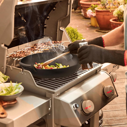 Cast Iron Wok for Weber Gourmet BBQ System | Universal Nonstick Stir-Fry Pan, for Multiple Cooktops Including Induction, Gas Stove, Range Oven, Campfire6