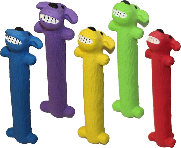 Multipet Loofa Latex Dog Toy Size:Pack of 2 Color:Assorted1