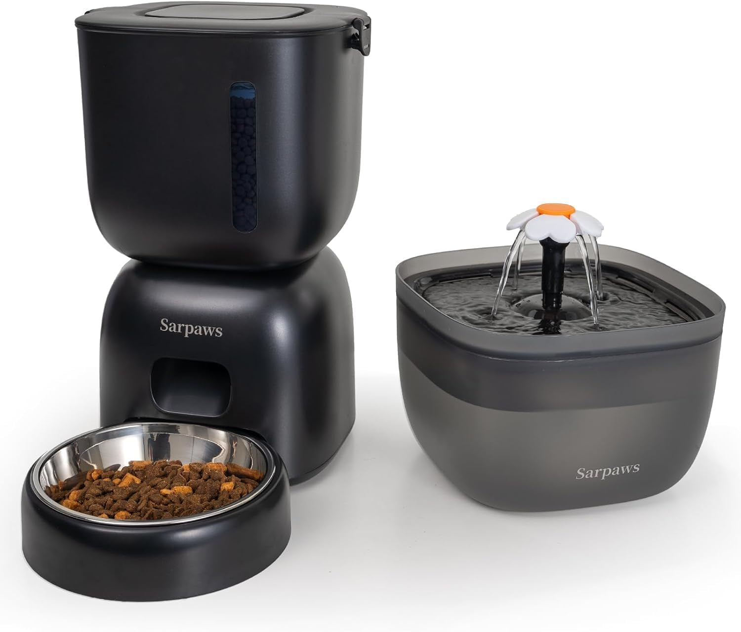 automatic-cat-feeder-and-water-dispenser-fw1-wire-or-battery-cat-food-dispenser-timer-pet-feeder-locking-lid-desiccant-bag-programmable-portion-control-4-daily-meals-10s-voice-recorder