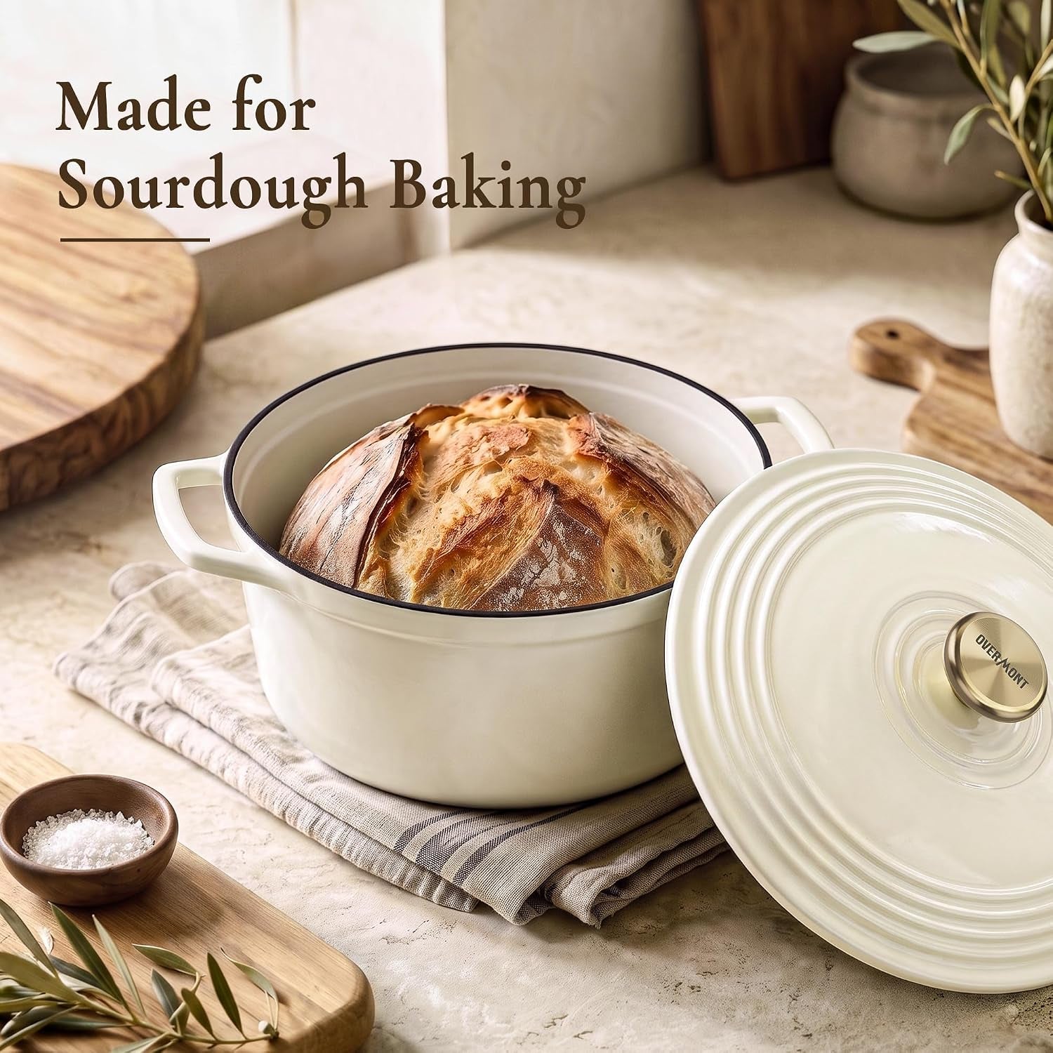 enameled-cast-iron-dutch-oven-5-5qt-pot-with-lid-cookbook-cotton-potholders-heavy-duty-cookware-for-braising-stews-roasting-sourdough-baking-white