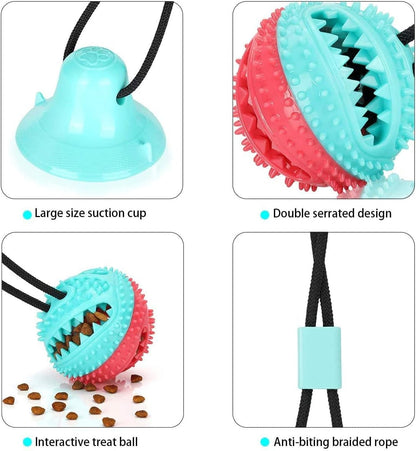 ALLRIER Dog Toys to Keep Them Busy for Boredom,Interactive Dog Toys Tug of War, Mentally Stimulating Toys for Dogs, Puppy Teething Puzzle Treat Food Dispensing Ball Toy for Small Medium Dogs4