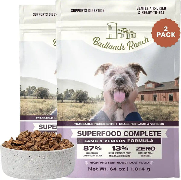 BADLANDS RANCH by Katherine Heigl – Superfood Complete Air-Dried Beef Dog Food – High Protein with Superfoods for Daily Wellness & Consistent Nutrition – 24 Oz15