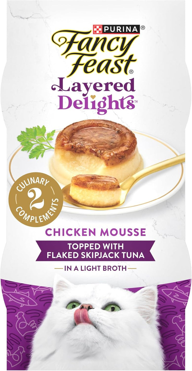 purina-fancy-feast-layered-delights-chicken-mousse-topped-with-flaked-skipjack-tuna-gourmet-wet-cat-treats-1-96-oz-pack-of-8