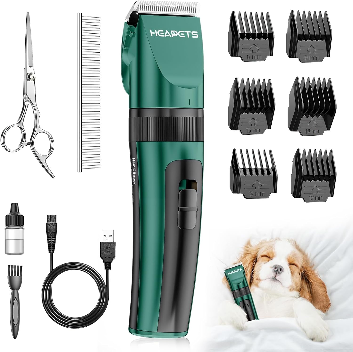 heapets-dog-grooming-clippers-low-noise-electric-quiet-adjustable-clipper-comb-rechargeable-cordless-dog-hair-clippers-for-dogs-cats-pets-gold