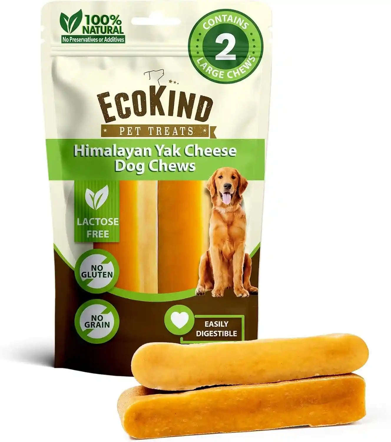 ecokind-yak-cheese-himalayan-dog-chews-yak-chews-for-large-dogs-4-5-bones-1-lb-long-lasting-for-aggressive-chewers-only-3-ingredient-natural-high-protein-dental-dog-treats-no-additives-or-lactose