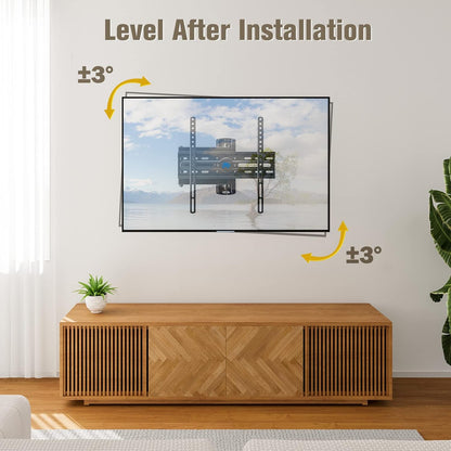 TV Wall Mount Swivel and Tilt for 26-55 Inch TV up to 60 Lbs | TV Mount Perfect Center Design, Full Motion TV Mount Bracket with Articulation, Max VESA 400X400Mm, MD23775