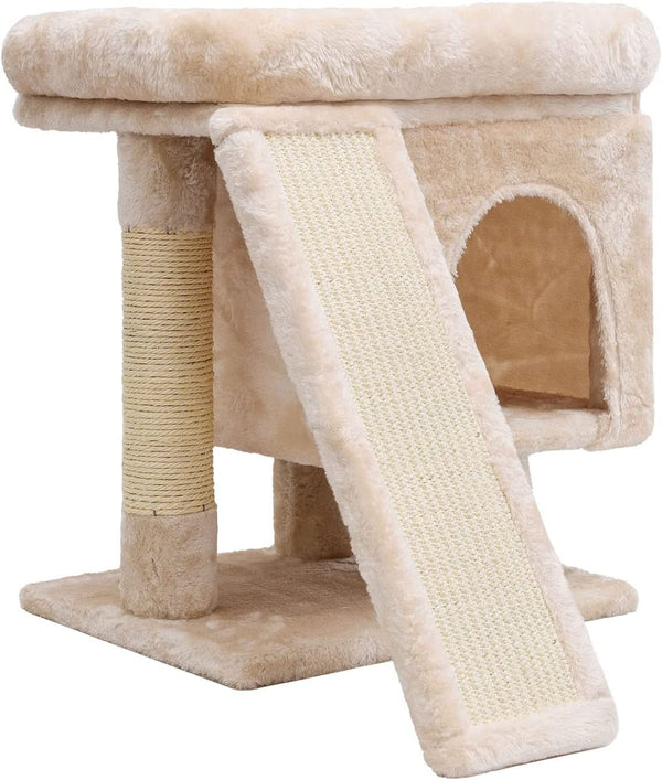 SYANDLVY Gothic Cat Tree with Coffin Bed for Indoor Cats, Cat Tower with Scratching Post, Modern Activity House for Large Cats, Condo with Board, Kittens Cave10