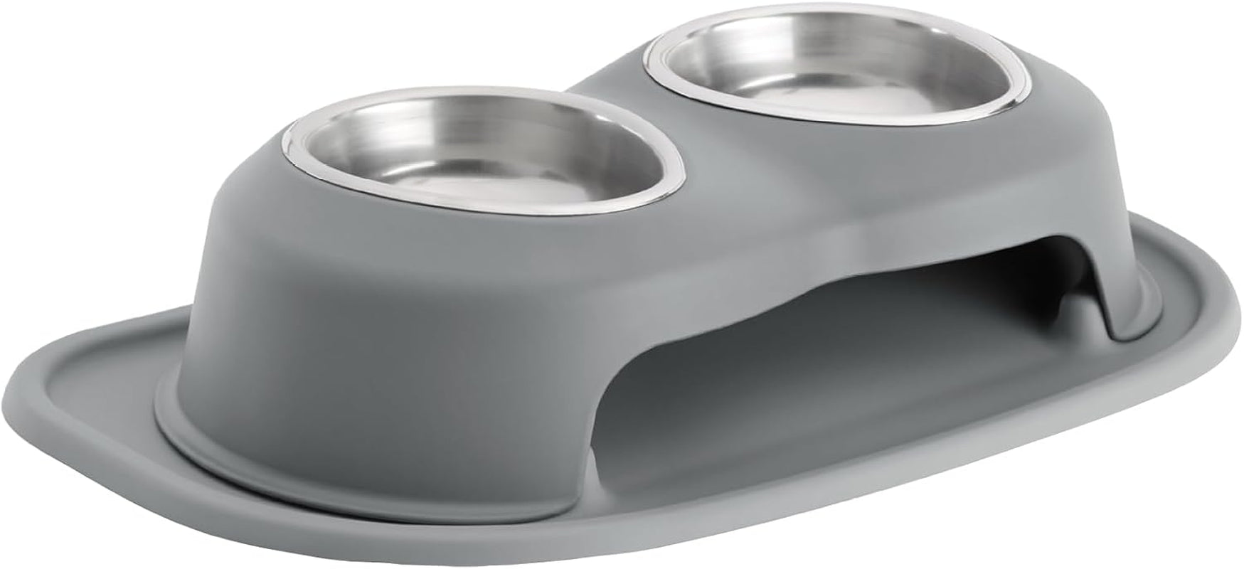 weathertech-double-high-pet-feeding-system-elevated-dog-cat-bowls-8-inch-high-dark-grey-dhc3208dgdg