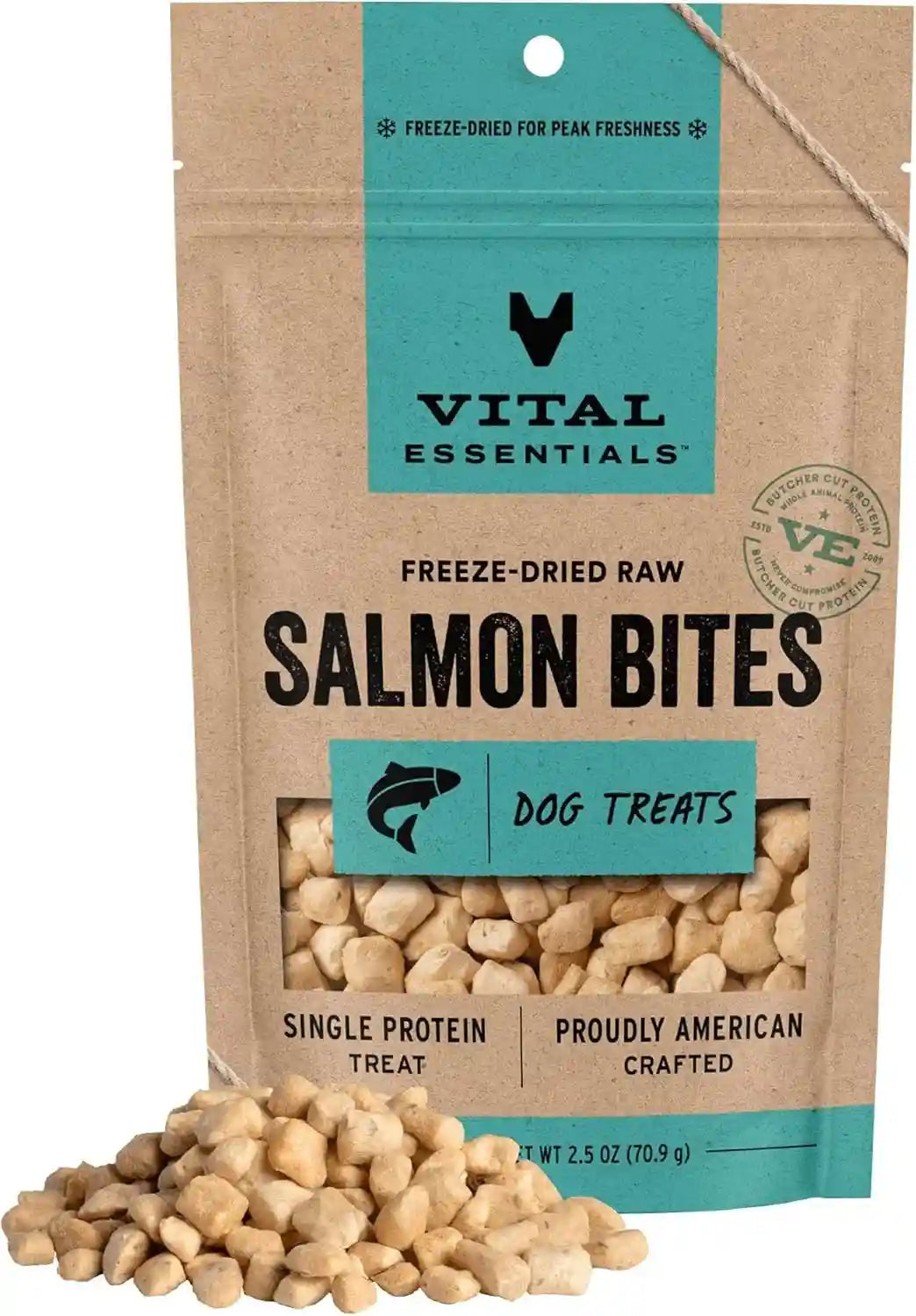 vital-essentials-freeze-dried-dog-treats-salmon-bites-2-5-oz-bag-single-animal-protein-premium-quality-grain-free-training-treats-usa-made-with-u-s-globally-sourced-ingredients