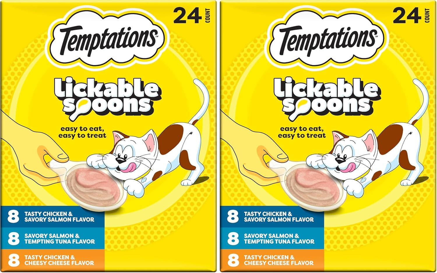 temptations-lickable-spoons-wet-cat-treats-variety-pack-24-count-two-irresistible-flavors-per-spoon-mess-free-creamy-puree-hand-feed-for-bonding-use-as-treat-or-food-topper-adult-cats