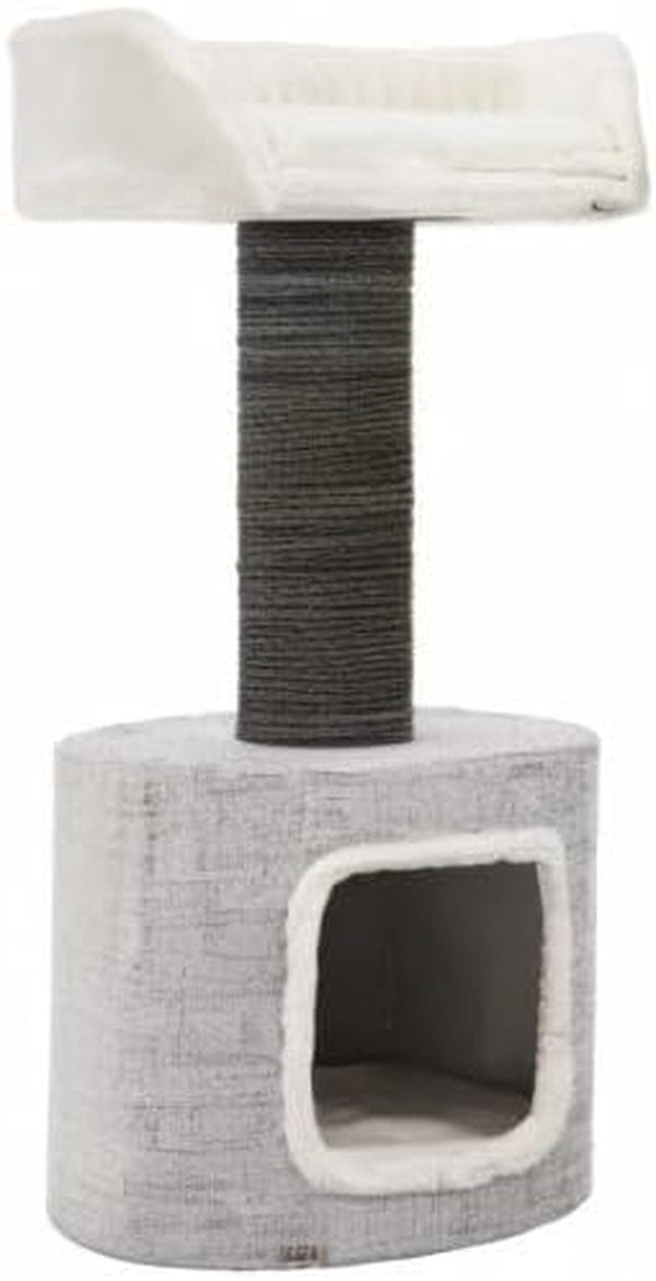 Trixie Fonda Cat Scratching Post 39 Inch - Cat Scratcher with Soft Fabric Covering Base and Durable Sisal Rope - for Large Cats with Condo Base and Platform - in Gray6