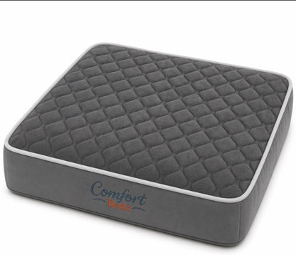 Orthopedic Dog Bed, Dark Gray, Plush Memory Foam, Non-Slip Bottom, Washable Cover, Small and Medium Sizes1